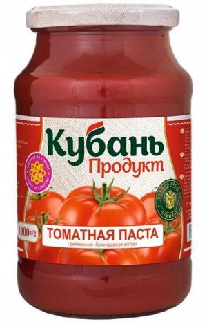 Томатная паста Кубань Продукт 1000 гр с/б