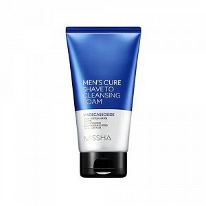 Missha Men`s Cure Shave To Cleansing Foam Мужская пенка для бритья и умывания