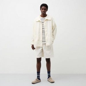 UNIQLO - легкая куртка оверсайз из хлопка - 01 OFF WHITE