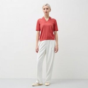 UNIQLO - стильная футблока-поло - 14 RED