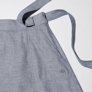 UNIQLO - расклешенная юбка из смесового льна с поясом - 67 BLUE