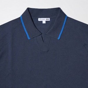 UNIQLO - трикотажная футболка-поло с коротким рукавом - 56 OLIVE