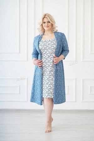 Комплект (сорочка+халат), арт. 0635-54