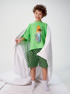 Пижама детская для мальчиков Zimovit зеленый