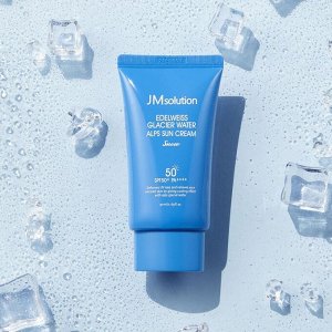 JMsolution Edelweiss Glacier Water Alps Sun Cream Snow SPF 50+ PA++++ Охлаждающий солнцезащитный крем