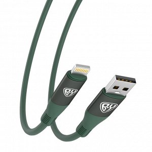 BY Кабель для зарядки Flexi iP, 1 м, 3А, Быстрая зарядка, зеленый