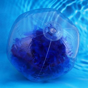 SILAPRO Мяч надувной пляжный с перьями, d=40см, ПВХ 0,18 мм