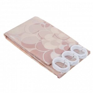 VETTA Шторка для ванной, ПЕВА, 60 г/м2, 180х180см, Цветы, 022