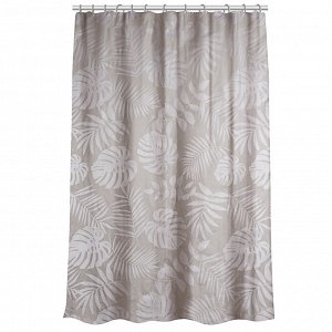 VETTA Шторка для ванной, ПЕВА, 60 г/м2, 180х180см, Листья, 040