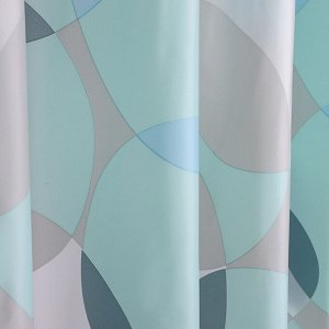 VETTA Шторка для ванной, ПЕВА, 60 г/м2, 180х180см, Геометрия, 041