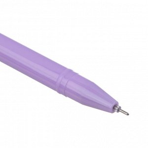 Ручка шариковая синяя с корректирующей лентой на подвесе, 17,5 см, 4 дизайна