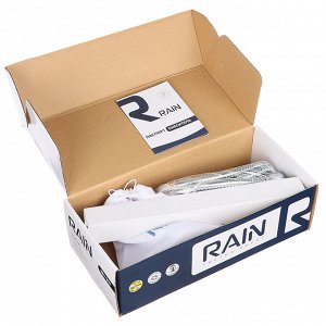 RAIN Смеситель для ванны Обсидиан, прямой излив 35см, душ. набор, картридж 35мм, латунь, хром