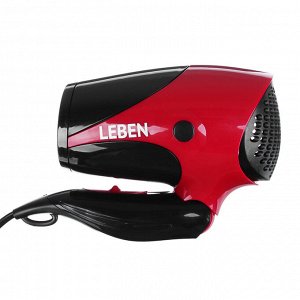 LEBEN Фен для волос складной, 1500Вт, 2 скорости, HT-1505