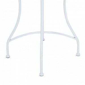 INBLOOM Набор мебели: стол 74x8x61см, стулья 2шт 104x19x40см белый, металл