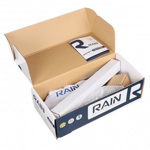 RAIN Смеситель для ванны Нефрит, прямой излив 35см, керам. кран-буксы 1/2, душ. набор, латунь, хром