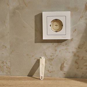 Заглушки для электрических розеток с держателем, 4шт, пластик, d3,2х2,2см