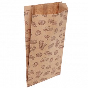 VETTA Пакеты бумажные для завтрака, V-дно  17x30 см, 20 шт