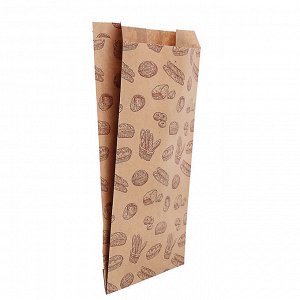 VETTA Пакеты бумажные для завтрака, V-дно  17x30 см, 20 шт