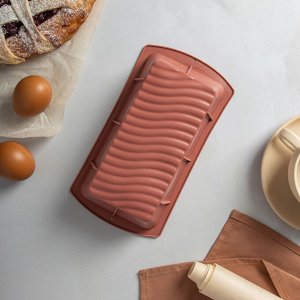 VETTA Форма силиконовая прямоугольная 22,5x12,5x6см, 3 цвета