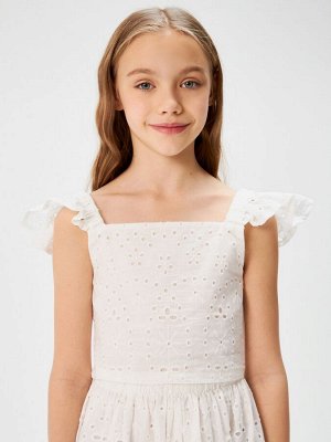 Блузка детская для девочек Cafe_bl белый