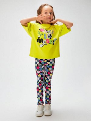 Комплект для девочек ((1)футболка и (2)брюки) Evora цветной