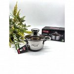 Кастрюля FESSLE из нержавеющей стали с крышкой диаметр 12 см, 0.8 л