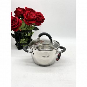 Кастрюля из нержавеющей стали с крышкой FESSLE диаметр 16 см (2.0 л)