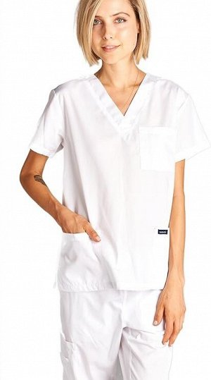 Dagacci Scrubs Medical Uniform Unisex - униформа для медперсонала в белом цвете