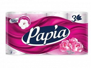 Papia т/б 3-х слойная Таинственый сад 8шт