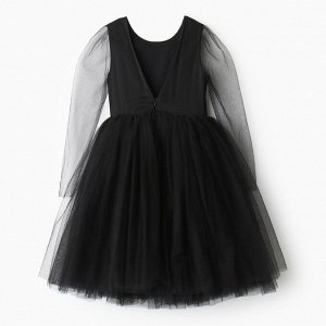 Платье нарядное детское MINAKU: PartyDress, цвет чёрный, рост