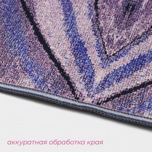 Коврики для ванной и туалета Доляна «Отражение», 2 шт., 50x80 см, 50x40 см