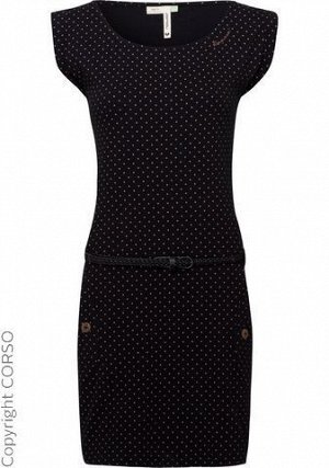 Платье Тег Точки О бренд Ragwear (Tag Dots O) Цвет изделия: черный/1010 Бренд: Ragwear Ассортимент: Da. Платья Размерная категория: Нормальные размеры Веганское, проверенное PETA платье-рубашка "Tag D