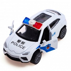 Машина металлическая «Полиция», 1:48, инерция, открываются двери, МИКС
