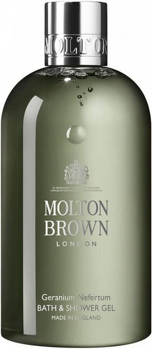MOLTON BROWN  Geranium Nefertum Bath & Shower Gel - гель для душа с зеленым шипровым ароматом