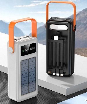 Внешний аккумулятор на солнечной батарее Power Bank 12 в 1 Solar Charger 30000 mAh