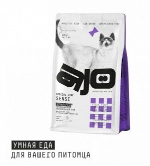 AJO д/кош Sense д/чувствит.пищев Курица/Олень 400гр
