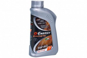 Масло моторное синтетическое G-Energy Synthetic Active 5W-40, ACEA A3/B4,API SN, API CF, 1Л