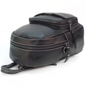 Рюкзак-сумка Borgo Antico. Кожа. 1905 black