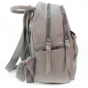 Рюкзак Borgo Antico. Кожа. 8138 light gray