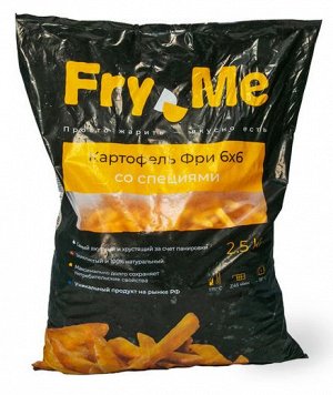 Картофель фри, в панировке, 6х6 Racing Fries, Фрай Ми, 2500 г, (5)