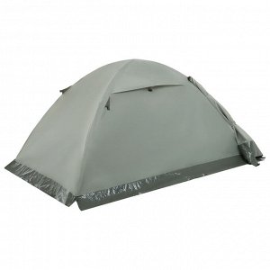 Палатка туристическая 2-местная maclay taganay 2, 205x140x120 см, трекинговая, двухслойная, зелёная