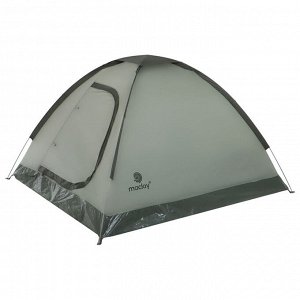 Палатка туристическая 3-местная maclay FISHT 3, 205x180x120 см, трекинговая, однослойная, зелёная