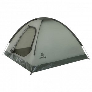 Палатка туристическая 3-местная maclay FISHT 3, 205x180x120 см, трекинговая, однослойная, зелёная
