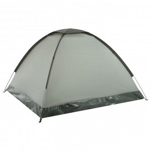 Палатка туристическая 3-местная maclay FISHT 3, 205x180x120 см, трекинговая, однослойная, зелёная