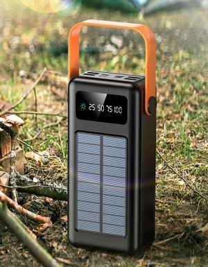 Внешний аккумулятор на солнечной батарее Power Bank 12 в 1 Solar Charger 40000 mAh