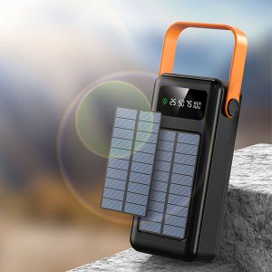 Внешний аккумулятор на солнечной батарее Power Bank 12 в 1 Solar Charger 50000 mAh