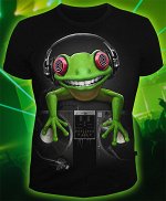 Футболки мужские Crazy Frog (Светится в темноте и ультрафиолете) ХИТ!