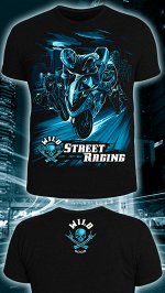 Футболки мужские Wild Street Racing (Светится в темноте и ультрафиолете)