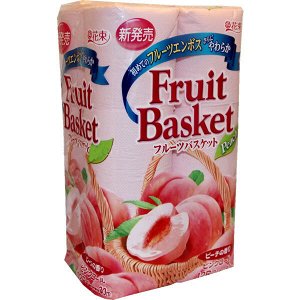 Туалетная бумага Marutomi "Сolor Bunch Peach" двухслойная 12 рулонов