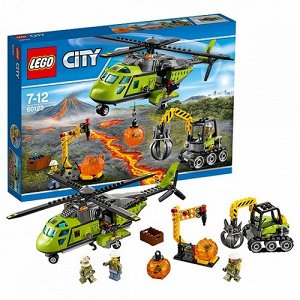 LEGO (Лего) Игрушка Город Грузовой вертолет исследователей велканов 330дет., 38*26*6см
